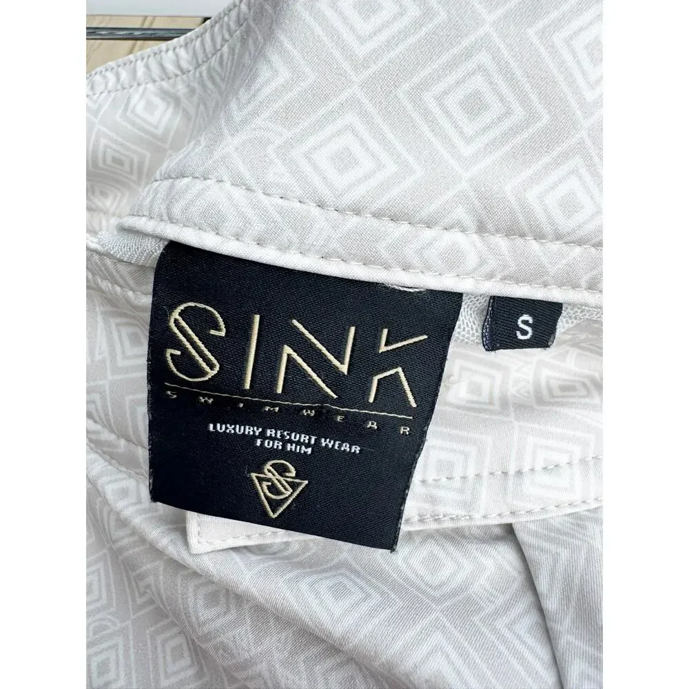 Sink Swimwear Pinnacle Tailored Glacier Meridian Swim Shorts Small S